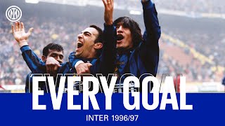 EVERY GOAL  INTER 199697  Djorkaeff Ince Zamorano Zanetti and many more ⚽⚫🔵 [upl. by Bow]