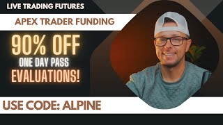 Live Giveaways amp Trading Apex Trader Funded Accounts for big payouts 90 OFF evals CODE ALPINE [upl. by Merl]