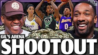 Gilbert Arenas Challenges EVERYONE To Shoot For 100k [upl. by Oicnoel576]