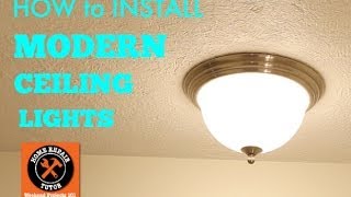 How to Install Modern Ceiling Lights [upl. by Kress565]