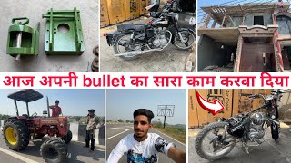 😈Finally आज अपनी Buller bike कि service aur rubbing करवा दि  Mahindra rod 🤯पर ख़राब हो गया [upl. by Wey]