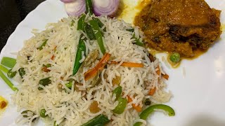 How to make Kolkata Special Veg Fried Rice  Vegetarian Fried Rice in Bengali Jain Style Tasty Rice [upl. by Cristy]