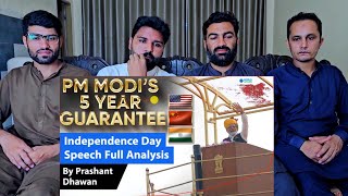 Independence Day Speech Analysis PM Modis 5 Year Guarantee make India Developed pakistanreaction [upl. by Ecined275]