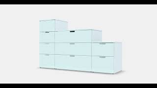 NORDLI Chest of 9 drawers 2  AR  WebAR [upl. by Yreneh241]