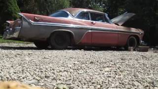 1956 DeSoto Fireflite Sportsman  First Start in 20 Years [upl. by Kries523]