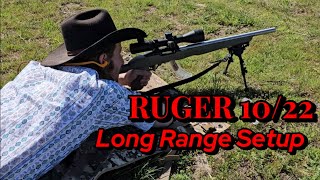 Ruger 1022 long range setup with upgrades [upl. by Shirl]