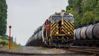 Foreign Power On the Chemical Coast CN BCOL Ex Citirail Railfanning Port Reading NJ 91824 [upl. by Mirabella]