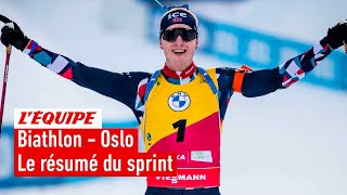 Biathlon 2023  Le résumé du sprint masculin à Oslo [upl. by Grace]