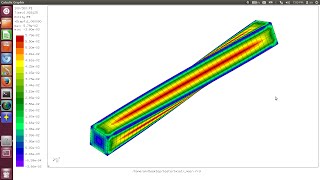 CalculiX Launcher 3beta  Twisting with Plastic Deformation [upl. by Nahtanaj353]