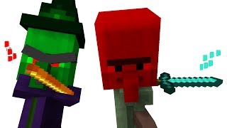 Villager Baby Life amp Witch Baby Life 1  Minecraft Animation MOST EPIC ANIMATION BATTLE MOVIE [upl. by Morell]