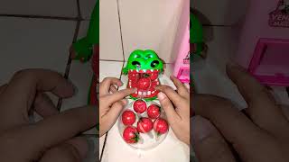 ASMR ✨ CROCODILE Satisfying Protect Strawberry Gummies asmr trending satisfying shortsfeed [upl. by Asseret]