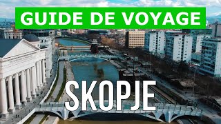 Skopje Macédoine du Nord  Attractions paysages vues lieux  Drone 4k vidéo  Ville de Skopje [upl. by Anelrihs]