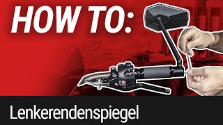 HOW TO Lenkerendenspiegel montieren gazzini [upl. by Esirec263]