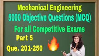 5000 Objective Questions of Mechanical Engineering ll Theory of Machines ll Que 201250 ll Video 5 [upl. by Grimbal]