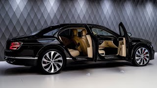 2024 Black Bentley Flying Spur V8  Fast Luxury Sedan in Detail [upl. by Namyl]