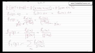 30Functions of Continuous Random Variables2 [upl. by Alamak]