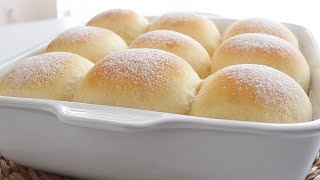 No kneading Just need 2Minutes to prepare  Incredibly Easy to make Super Fluffy Milk buns [upl. by Sophronia]