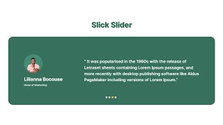 Slick Slider with two Slider with HTML CSS and Bootstrap  Slick Slider HTML CSS raselcoder [upl. by Goldie]