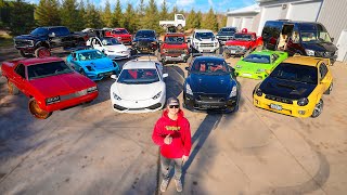 FULL TOUR OF OUR CAR COLLECTION [upl. by Ainat]