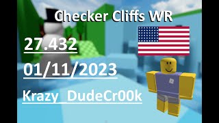 Super Blocky Ball WR  27432 retimed  Checker Cliffs  KrazyDudeCr00k  011123 [upl. by Aiem]