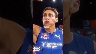 Pole Vaulter VS Sprinter 😯 Duplantis and Warholm 100m [upl. by Pfeffer]