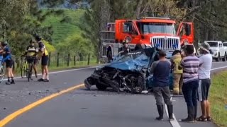 Cuatro personas heridas tras aparatoso accidente de tránsito en Chiriquí [upl. by Adest]