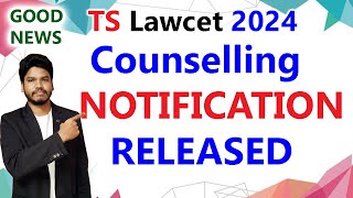 NOTIFICATION RELEASEDTS LAWCET 2024 [upl. by Arnie]