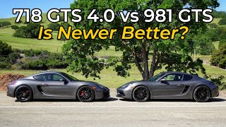 2022 Porsche 718 Cayman GTS 40 vs 2016 Porsche Cayman GTS  Head to Head Review [upl. by Aneek463]