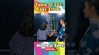 Table of 101🔥 Easy Trick  Easy Maths Trick  Vedic Maths ytshorts shorts fun tables [upl. by Gnilrad724]