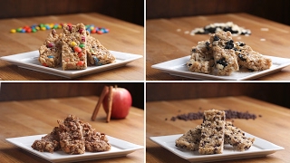 Homemade Chewy Granola Bars 4 Ways [upl. by Nerraw507]