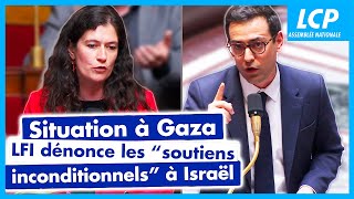 Situation à Gaza  LFI dénonce les quotsoutiens inconditionnelsquot à Israël  21052024 [upl. by Coughlin]