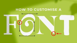 How to Customize a Font in Adobe illustrator [upl. by Annelg]