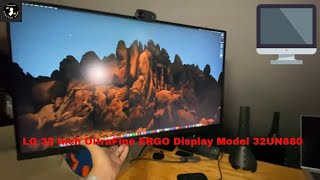 LG 32 inch UltraFine Ergo Display Model 32UN880 review amp thoughts [upl. by Aseram]