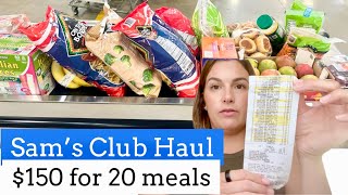 SAMS CLUB GROCERY HAUL amp MEAL PLAN FOR MY FAMILY OF 6  SAVING MONEY ON GROCERIES 2024 [upl. by Aleafar682]