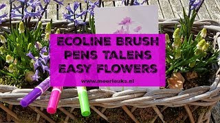 Ecoline Brush Pens Talens tutorial [upl. by Octavian]