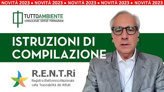 RENTRI istruzioni per la compilazione dei nuovi formati di formulario [upl. by Noet]