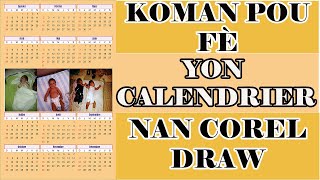 Men Koman pou fe yon calendrier nan Corel Draw [upl. by Assener]