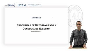 Aprendizaje  Programas de Reforzamiento y Conducta de Elección  Manuel Sebastián Carrasco [upl. by Lelah]