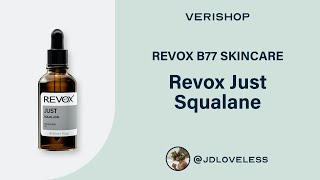 REVOX B77 SKINCARE Revox Just Squalane Review [upl. by Asssilem]