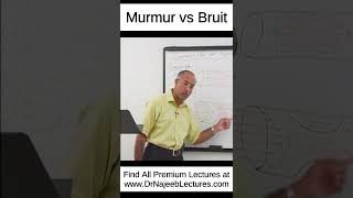 Murmur vs Bruit shortvideo shorts drnajeeb drnajeeblectures [upl. by Krueger166]