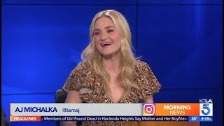 AJ Michalka on quotThe Goldbergsquot New Spinoff “Schooled” and the Aly amp AJ Tour [upl. by Hteboj498]