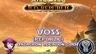 SWTOR  Voss Republic Datacron Location Guide [upl. by Ilysa648]