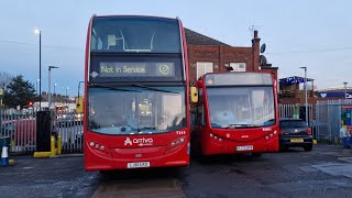 BUSES AT EDMONTON GREEN amp ENFIELD BUS GARAGE [upl. by Sucul]