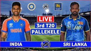 India vs Sri Lanka 3rd T20 Live Scores  IND vs SL 3rd T20 Live Scores amp Commentary  India Batting [upl. by Auqenehs125]