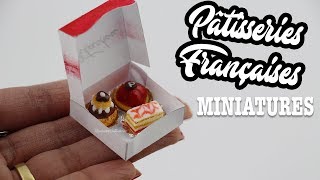 MINIATURE FRENCH PASTRIES⎪Fimo et Papier [upl. by Laurens]