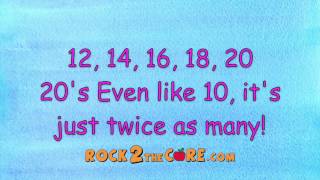 Even and Odd Numbers Song  Rock 2 the Core  K5 Math [upl. by Denoting]