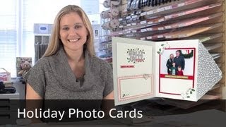 Holiday Photo Cards  Featuring Stampin Up Simply Sent Cards [upl. by Filippo]