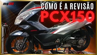 COMO É FEITA A REVISÃO BÁSICA DE UMA MOTO PCX 150 [upl. by Lamaaj]