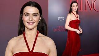 Rachel Weisz steals the show in a stunning red gown at the premiere of Dead Ringers [upl. by Gates]