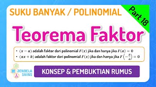 Polinomial  Suku Banyak Matematika Kelas 11 • Part 18 Teorema Faktor [upl. by Eirrol]